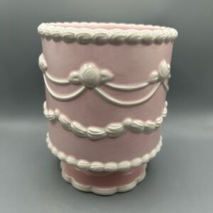 Target Bullseye Playground Pink Cake Brush Holder Vase Valentines 2025 NEW